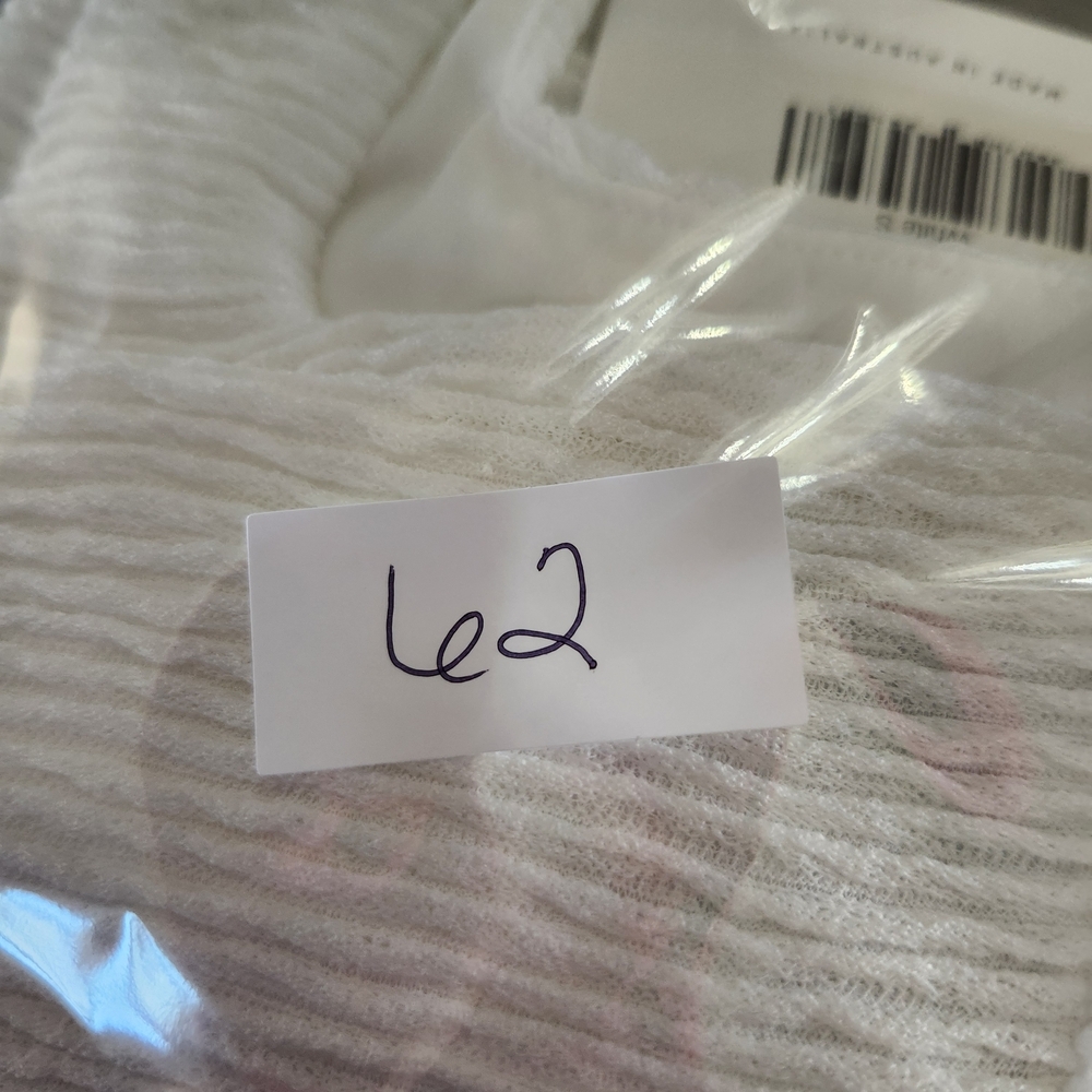 NWT Revolve Rumer White Ribbed Rosa Crop Or Swim Top Sz S - Picture 8 of 8